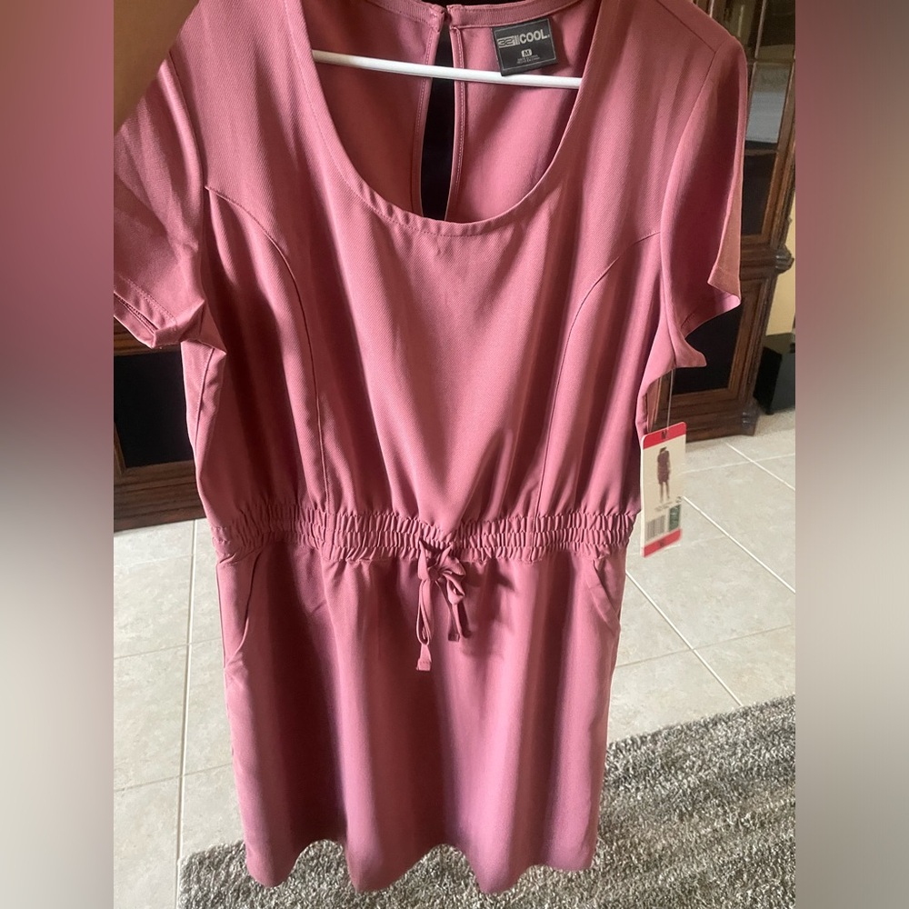 Pink casual dress